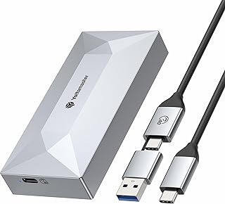 Yottamaster USB4(40Gbps) NVMe Enclosure-Up to 2700MB/s- for 2280 NVMe SSD, M.2 USB C NVMe Enclosure Caddy Compatible with Thunderbolt 3/4, Support UASP & S.M.A.R.T.-Silver
