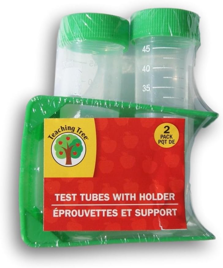 Teaching Tree Plastic Test Tubes with Holder (Green)