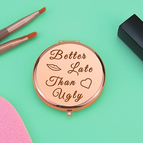 Miniatura 5 de Regalo divertido para mujeres divertidos regalos de cumpleaños para mujeres espejo compacto para amigos compañeros de trabajo jefe regalos de