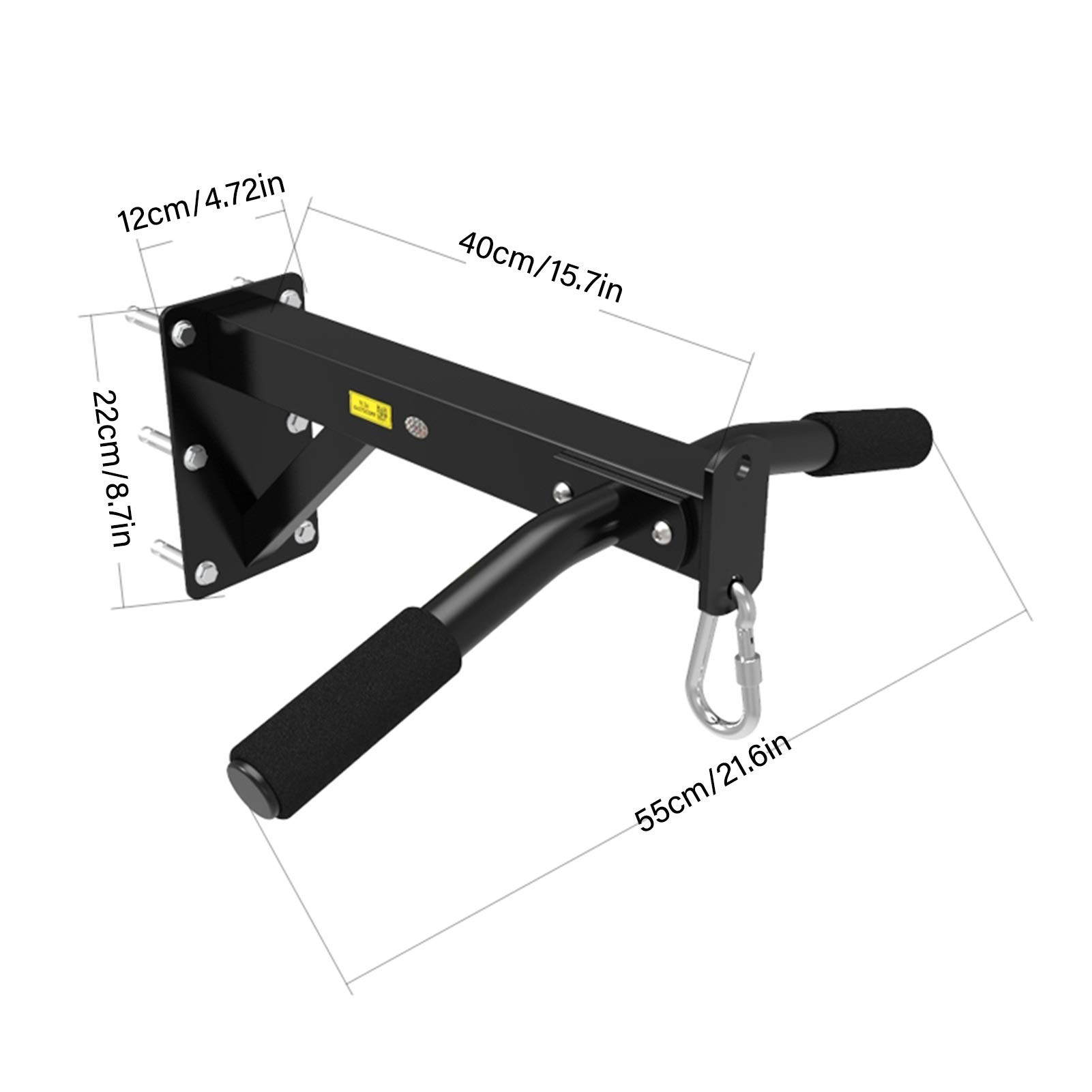 Gym Sbarra Trazioni Muro,Gancio per Sacco da Boxe,Attrezzature per Boxe per Casa,Barra per Trazioni,200kg/661lb Barra Trazioni
