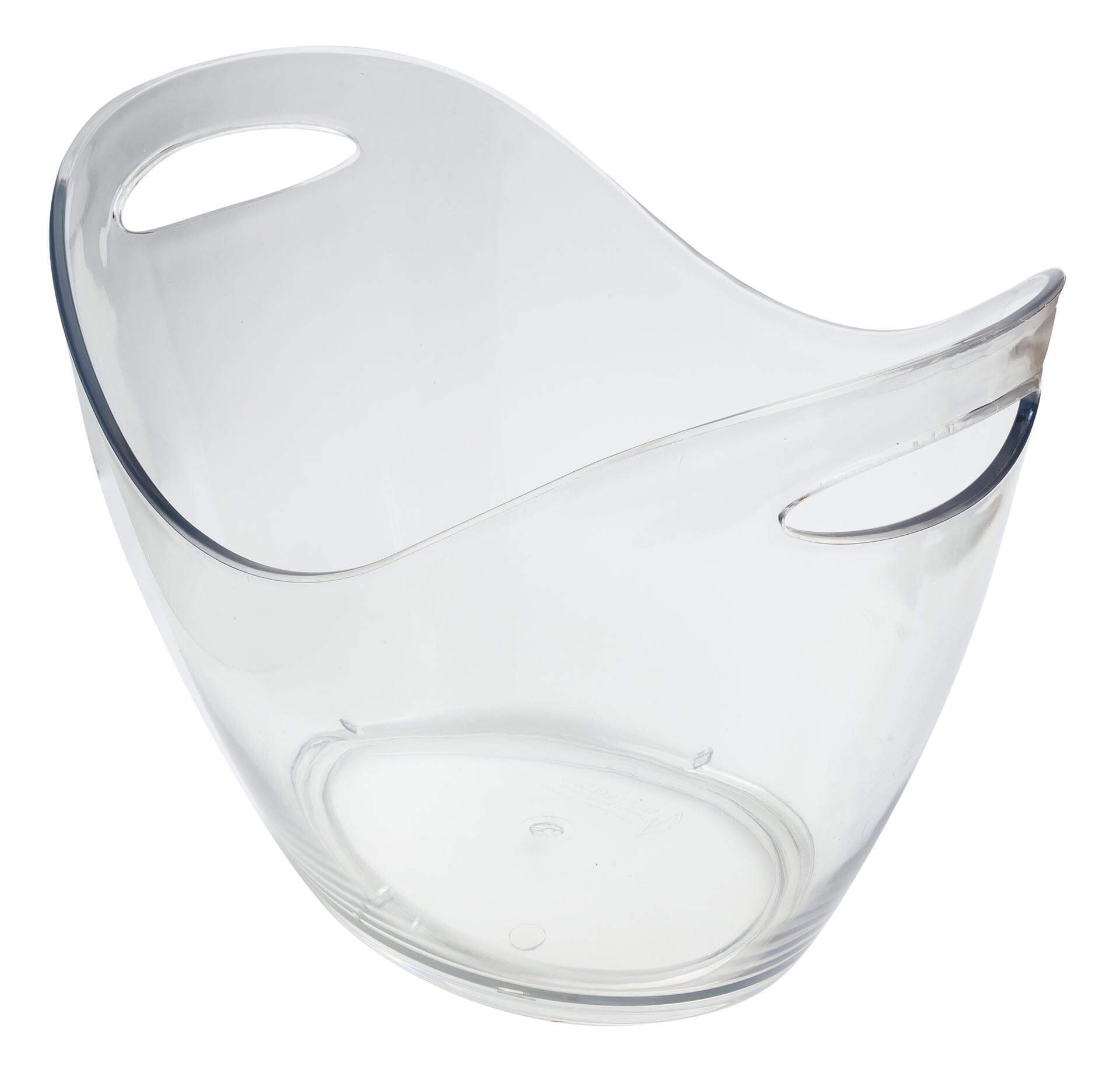 Wine Bottle Cooler Clear Plastic Champagne Ice Bucket 8ltr  14pt