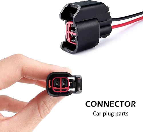 Miniatura 6 de 2 conectores de inyector de combustible EV6, accesorios profesionales para automóvil, arnés de cableado para acoplamiento de circuito a inyectores,