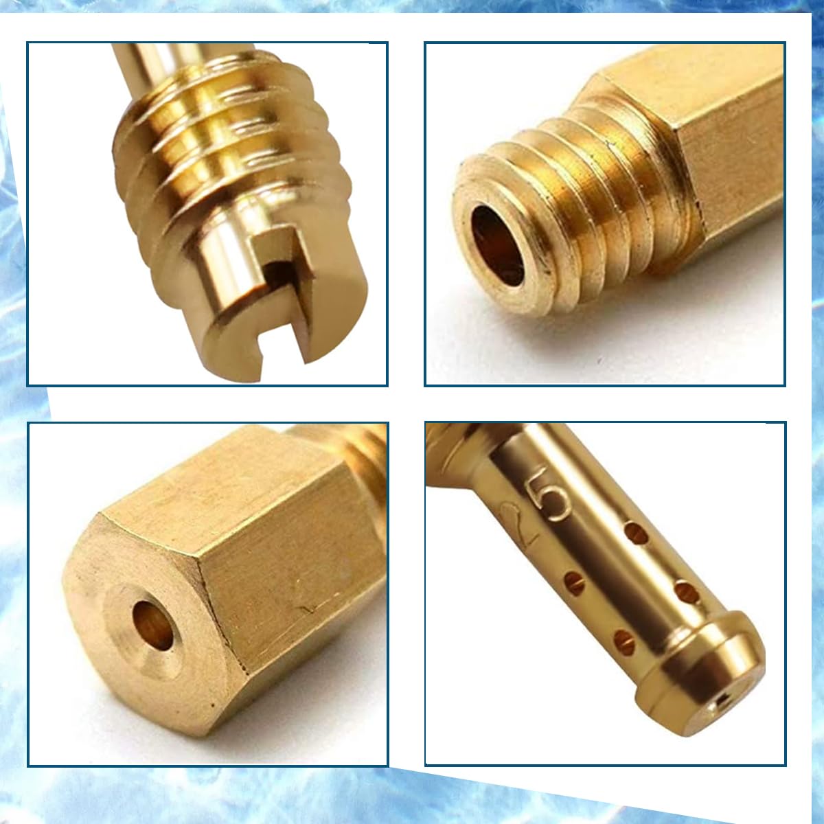 ZAMDOE 30 Pezzi Getto Principale Getto Lento Pilota Kit per Mikuni VM TM TMX VM22/210 VM28/486 VM4/042 per Honda CR125R per Suzuki DR-Z125 per Suzuki RM125 per Husqvarna per 2 Tempi ECC