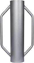 Wiltec Manual Pile Driver, Diameter 14 cm, 13.5 kg, Steel with Handles – Post Pestle, Bell Ground Spike for Fence Construction & Soil Compaction