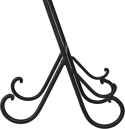 Miniatura 5 de Deco 79 Caballete de exhibición de metal, caballete de mesa, soporte de exhibición de 6 x 10 x 14 pulgadas, negro