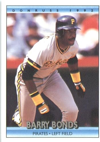 1992 Donruss # 243 Barry Bonds Pittsburgh Pirates Baseball Card 1992 Donruss # 243 Barry Bonds Pittsburgh Pirates Baseball Card