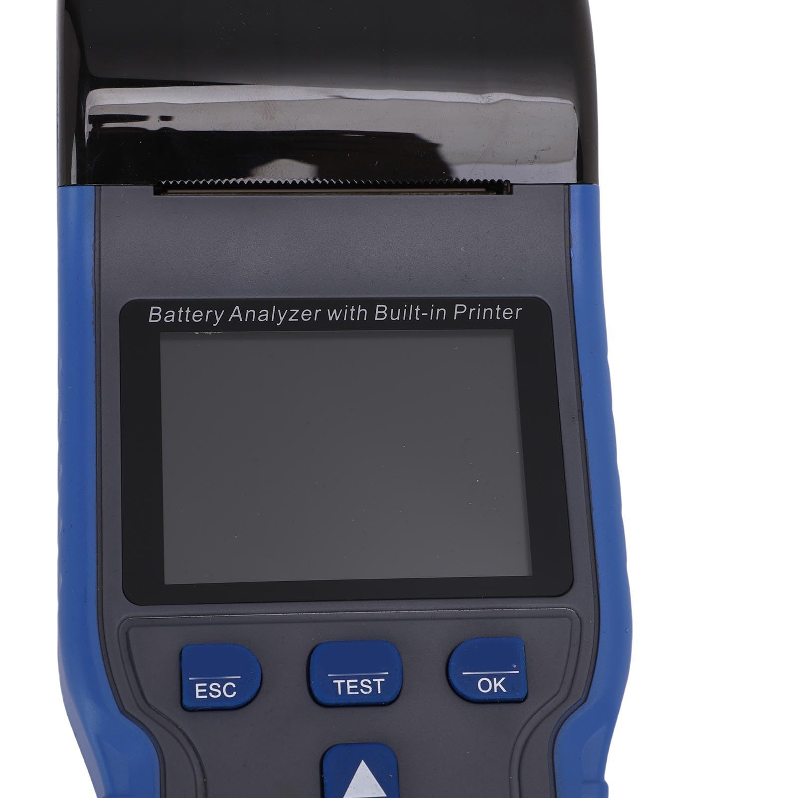 lyrlody Tester Batteria per Auto Tester Carico Batteria 12V 24V con Stampante ABS Analisi a Fili da 100 a 2000CCA Riconoscimento Automatico per Auto Camion Moto Barche