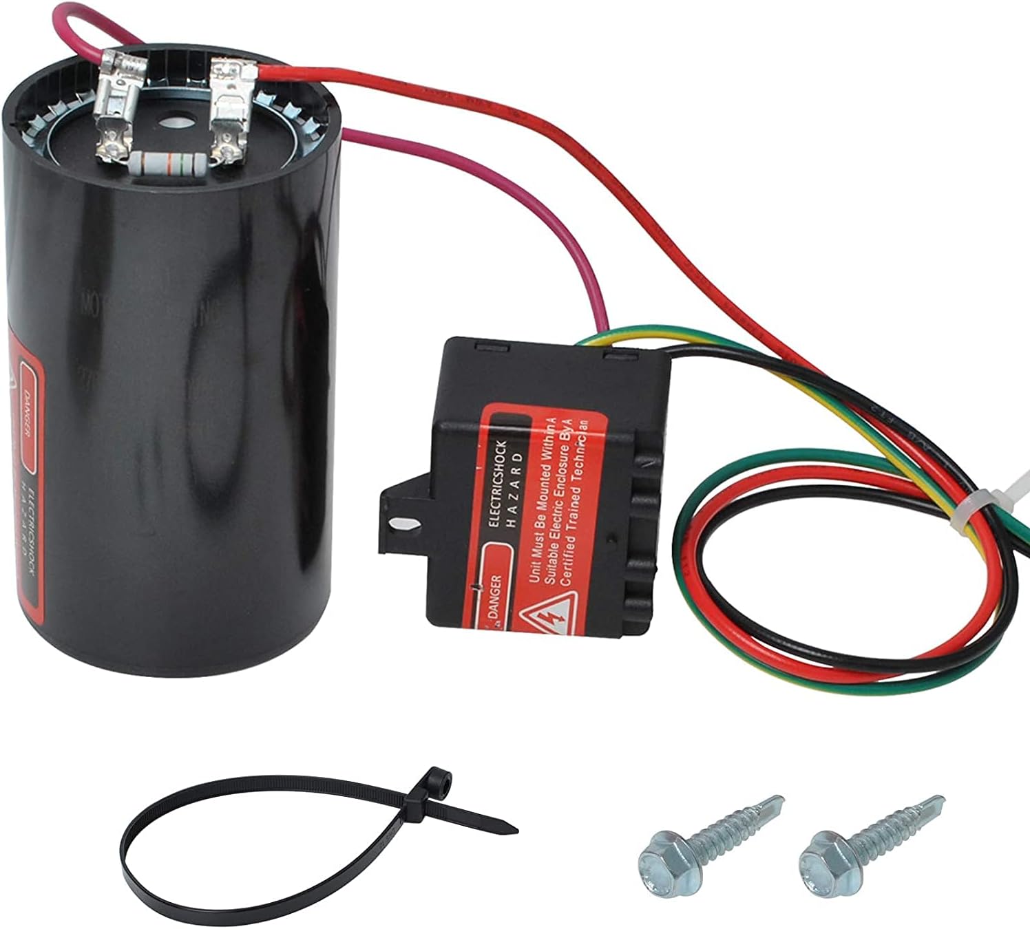 Wadoy CSR-U3 Compressor Saver Compatible with 5-2-1 4-5 Tons, Hvac/AC Hard Start Capacitor Kit for Air Conditioner