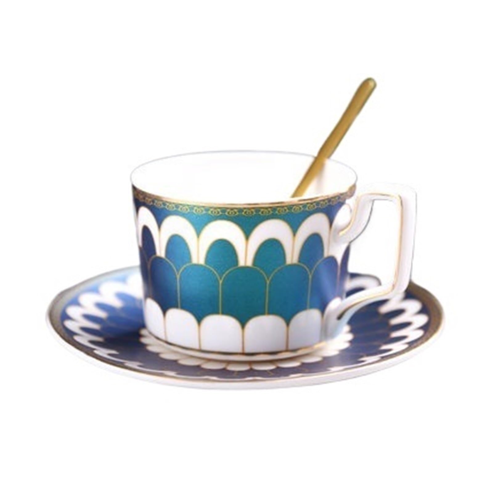 Plats thé de l'après-midi et tasses à café en céramique à offrir