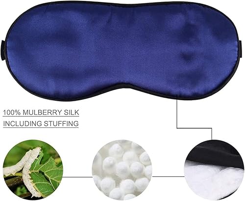 Miniatura 10 de Antifaz para dormir y vendar los ojos, máscara de ojos súper suave para dormir, adecuada para viajes, siesta, sueño nocturno, para hombres, mujeres