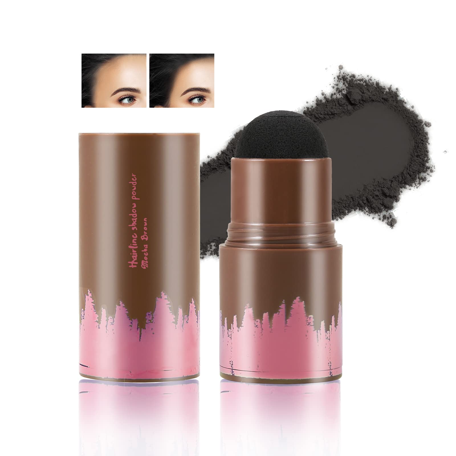 Boobeen Hairline Powder Stick, Root Touch Up for Thinning, Greys Hair, Instantly Cover Up, Multi Contour Concealer