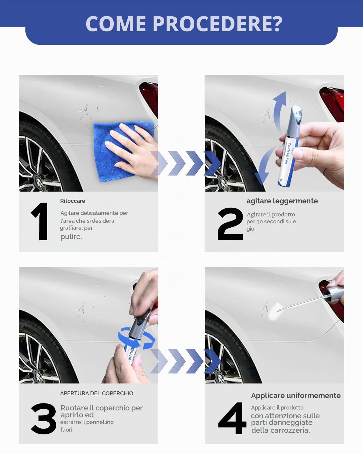 LY9C Ibis Weiß Ausbesserungsfarbe für Audi A3/A4/A5/A6/A7/A8/Q5/Q7 – Lackreparatur
