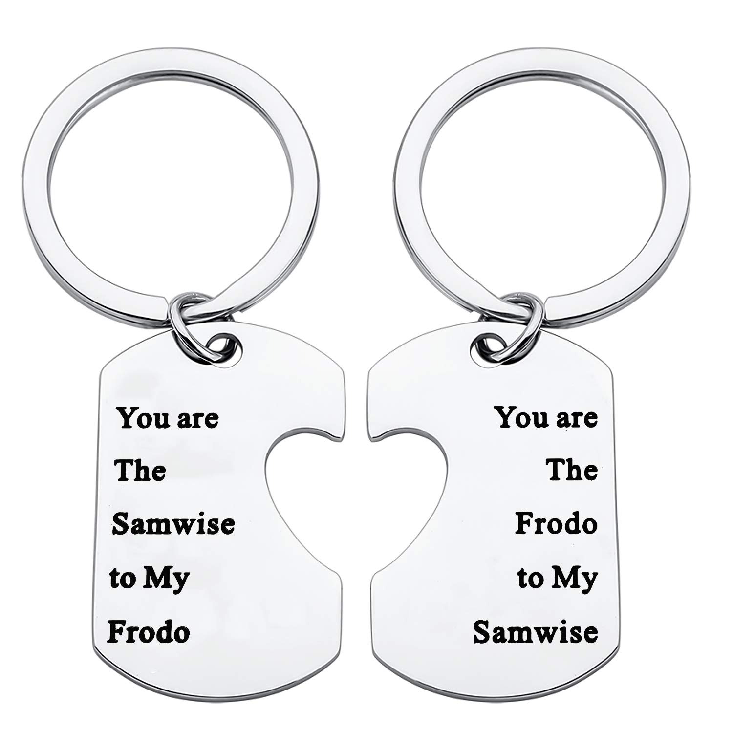 FOTAPYou Are The Frodo To My Samwise Keychain Friendship Jewelry Best Friends Gift Puzzle Piece Keychain Set