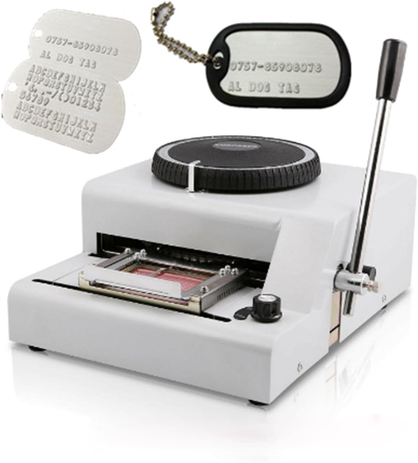 EKSED Aluminum Card Manual Coding Machine,72 Characters Embossing ...