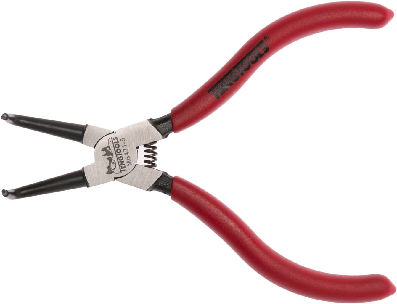 Teng Tools 9 Inch Vinyl Grip Bent/Inner Type Snap Ring/Circlip Pliers - MB471-9