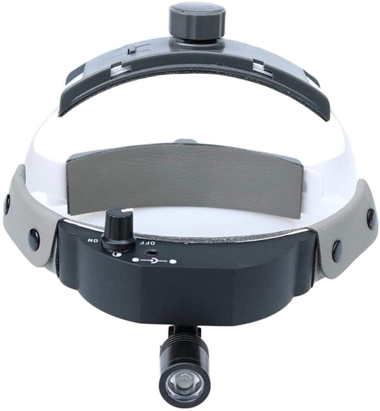 HTTGDGDH Headband Magnifier, Handheld Digital Magnifier, Magnifier Led Headband Magnifier Otolaryngology Leather Magnifying Glass Hobbies,Reading,Jewelry Loupe,Crafts