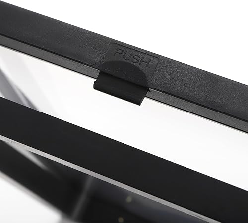 Miniatura 4 de Dicunoy Paquete de 8 vitrinas flotantes 3D grandes, marcos de exhibición de roca negra de 6 pulgadas con soportes para insignias, monedas de