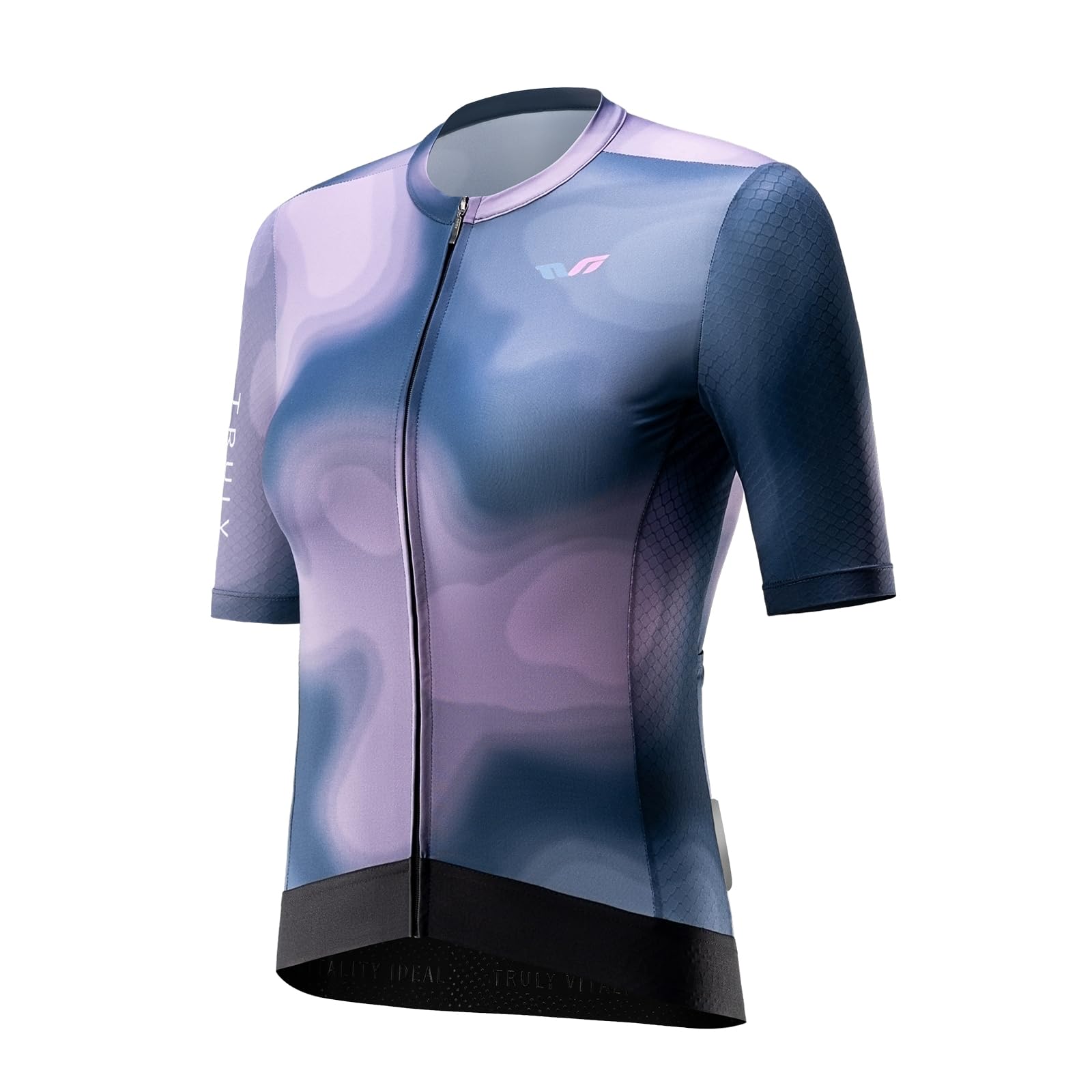ROCKBROS TVI Radtrikot Damen Kurzarm Sommer, Fahrradtrikot Atmungsaktiv Rennrad Trikot mit 3 Taschen, Radfahren Top Schnelltrocknend