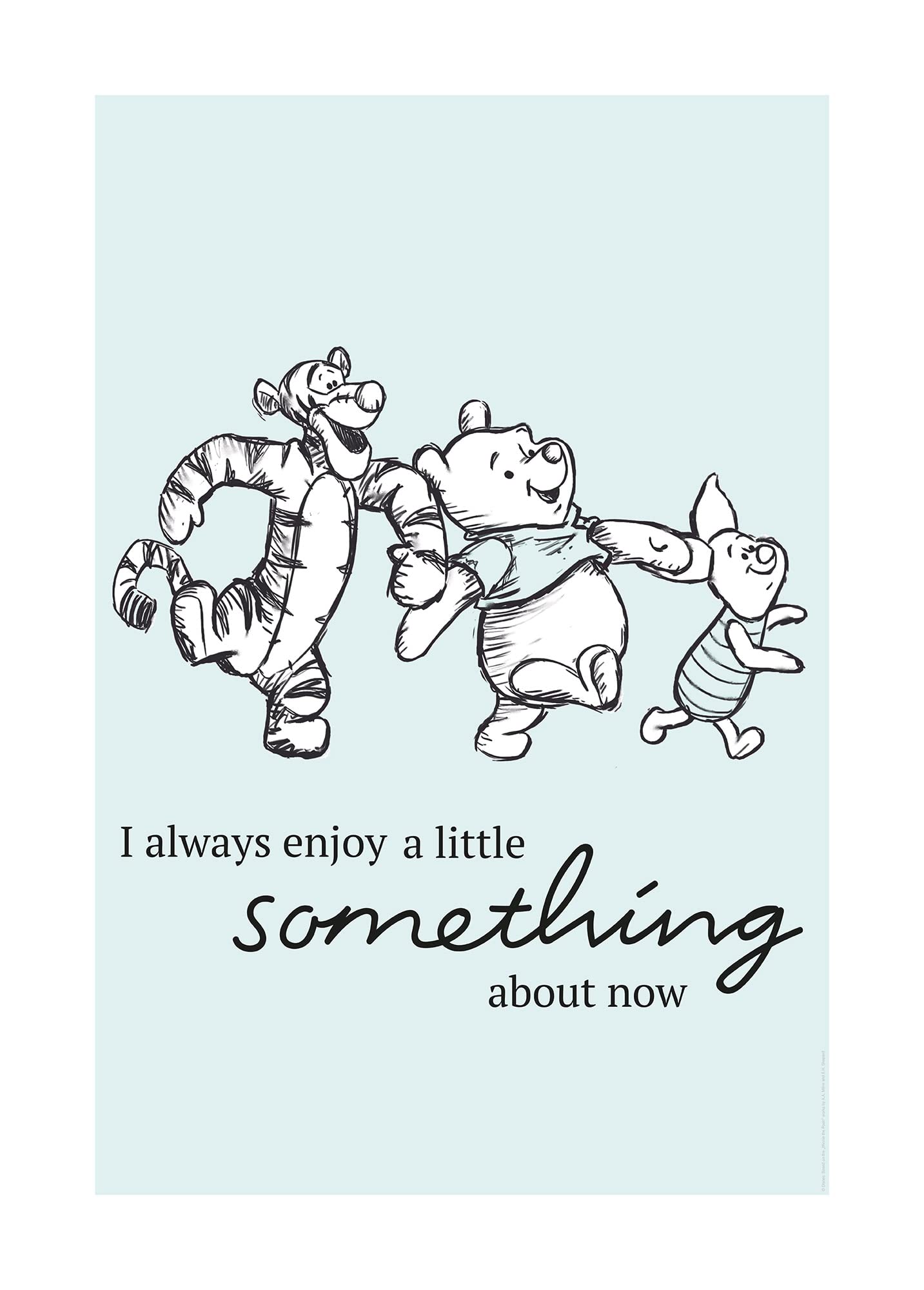 Komar Winnie the Pooh Little Something - Size: 50 x 70 cm Wall Picture Poster Art Print (without Frame) Disney
