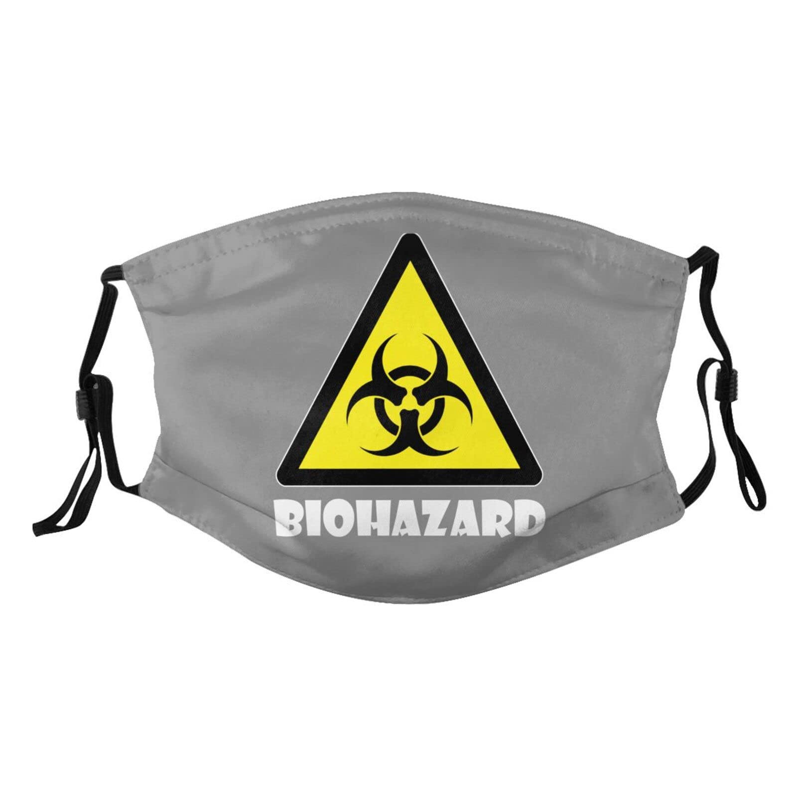 Biohazard Warning Symbol Mask Protect Respiratory System Breathe with Peace of Mind Black