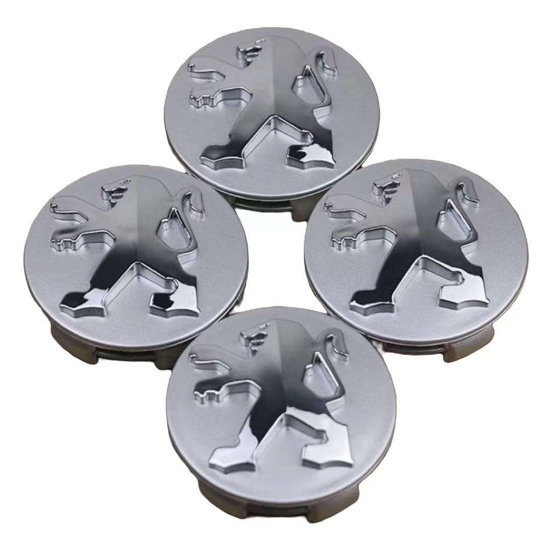 ORIGINE PEUGEOT CENTRE DE ROUE CHROMÉE ENJOLIVEURS EMBLÈME CACHE