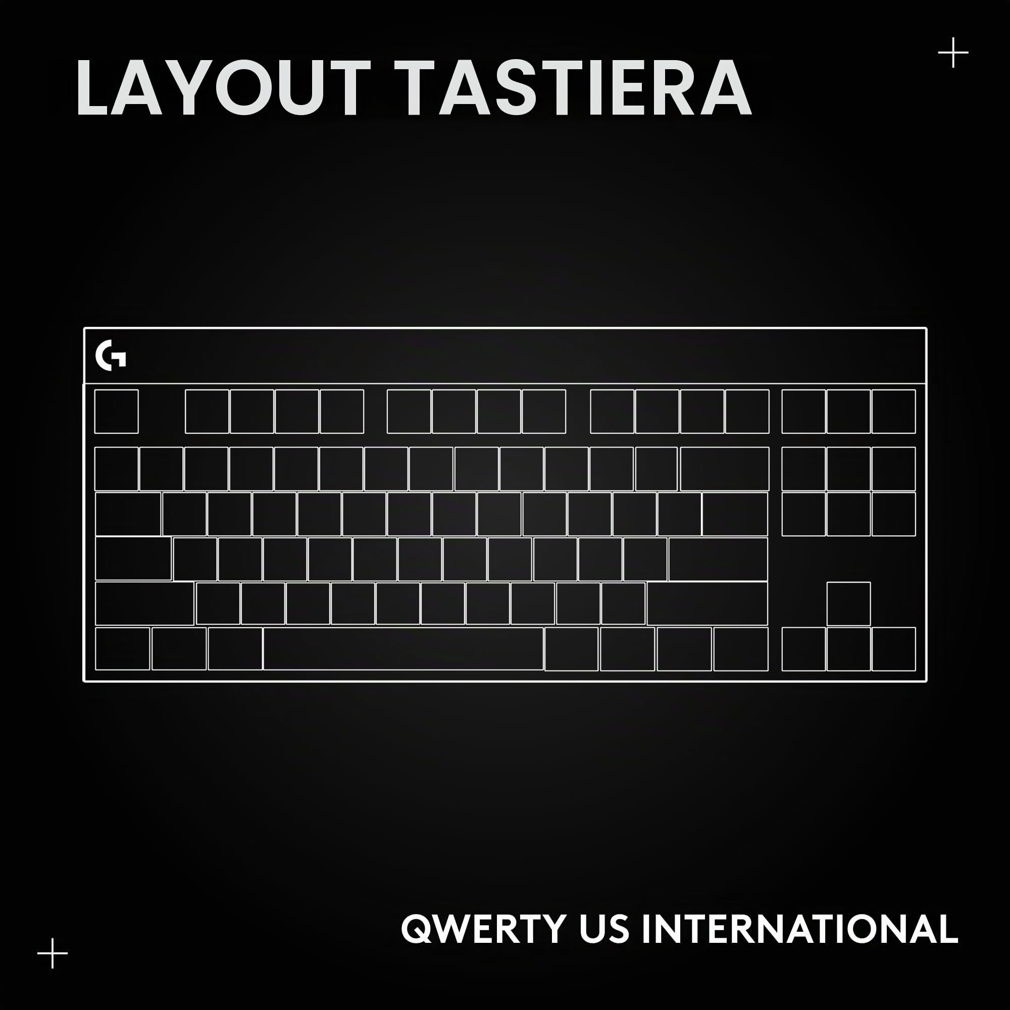 Logitech G413 TKL SE Tastiera Meccanica Gaming - Tastiera Compatta Retroilluminata con Switch Meccanici Tattili, Anti-Ghosting, Compatibile con Windows, macOS, Layout US INTL QWERTY - Nero