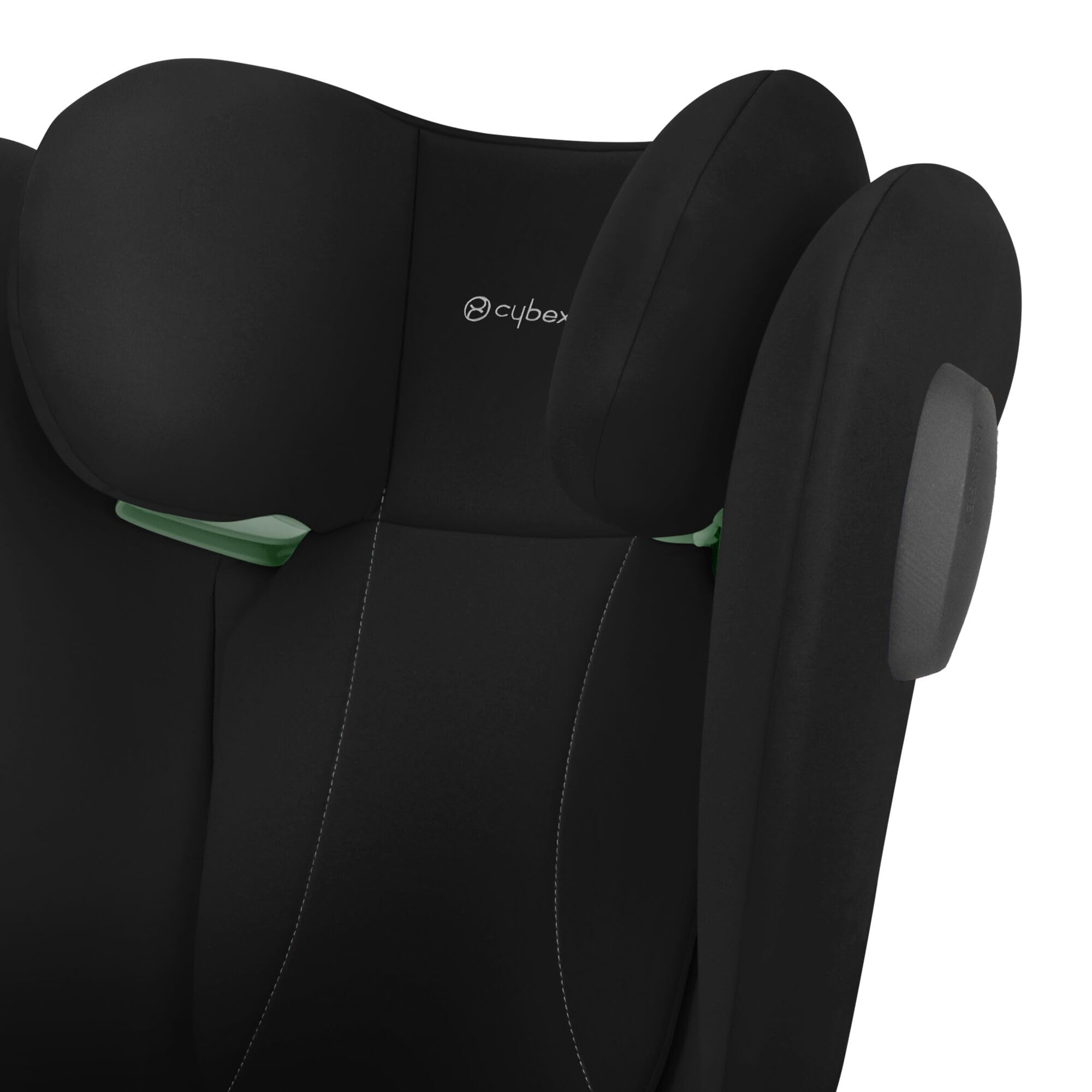Cybex Silver Fotelik samochodowy Solution B4 i-Fix, Z uchwytem na napoje, Do samochodów z systemem ISOFIX i bez niego, Od ok. 15–50 kg / 100-150 cm, Od ok. 3 do 12 lat, Volcano Black (Wulkan Czarny)