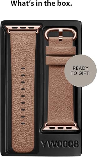 Miniatura 9 de Fullmosa - Correa compatible con Apple Watch (38 mm, 40 mm, 42 mm, 44 mm), de piel, compatible con Apple Watch SE y Series 6, 5, 4, 3, 2 y 1