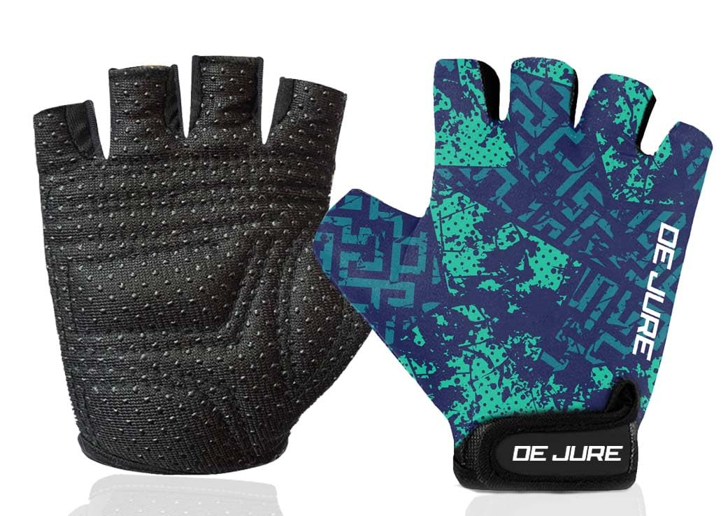 De Jure Fitness Gym Gloves for Men and Women, Workout Gloves with Non-Slip Soft Padding, Ideal for Weightlifting, Fitness, Exercise & Training (Style 1, L)-image-41