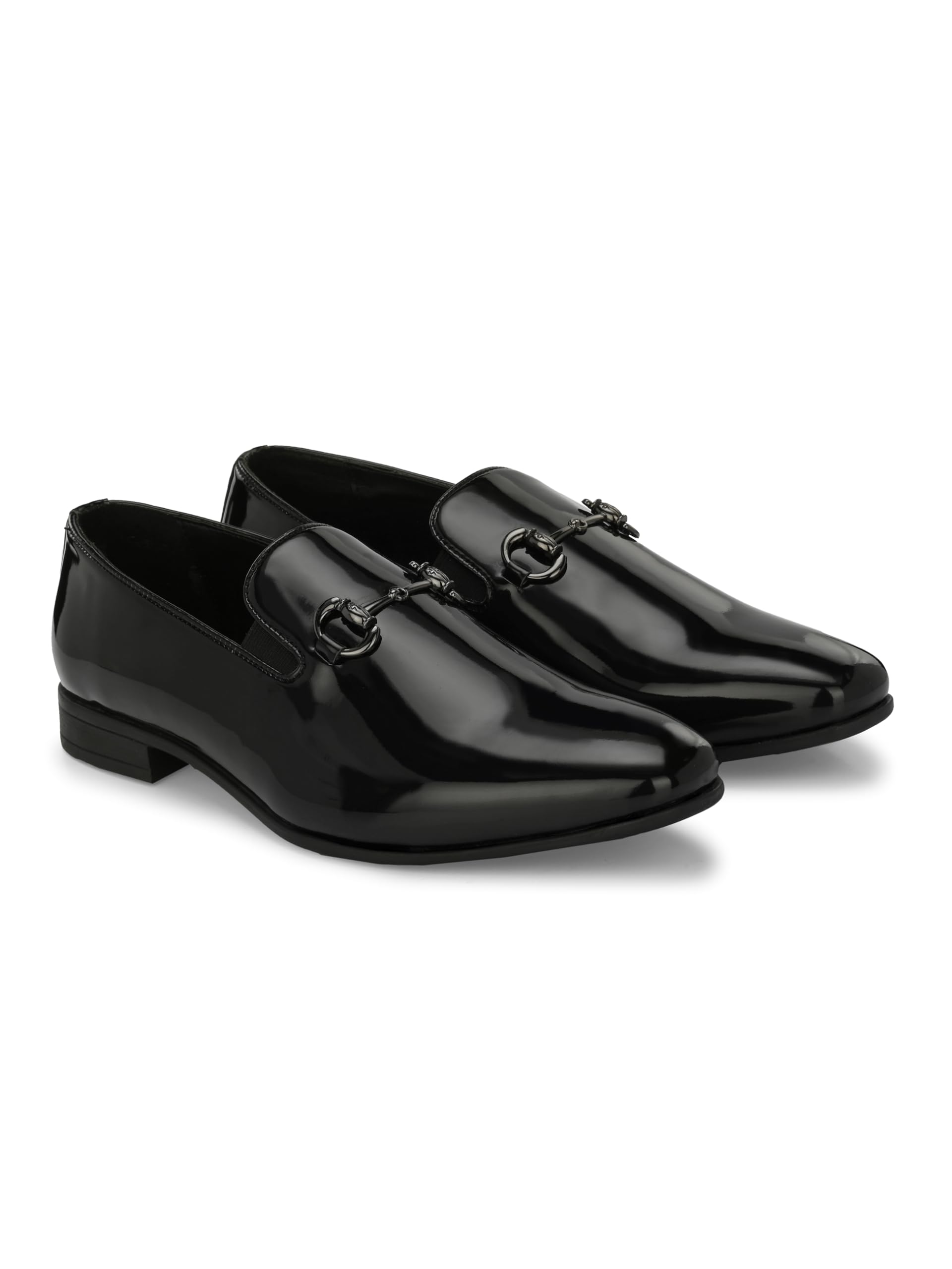 San Frissco Mens Formal Loafers/Slip On Wearable Anti-Slip Leather Loafers for Office/Fashionable Loafers for Men - (Black) (B0D47MT5LP) Amazon Price History, Amazon Price Tracker