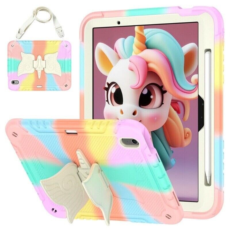 Coque iPad Air 11 2024 antichoc rigide rose gold protection intégrale sangle