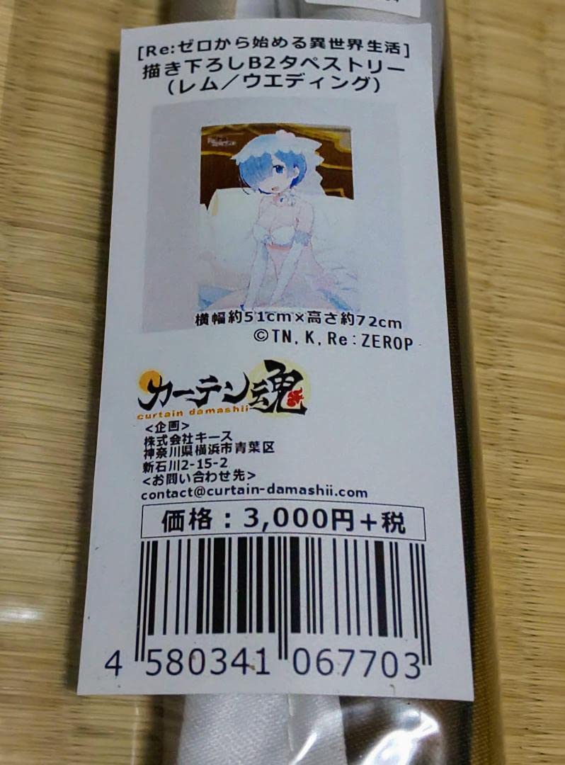 C97 会場限定 リゼロ レム ウエディング 描き下ろし B2 タペストリー Amazon.co.jp: C97 会場限定 リゼロ レム ウエディング 描き