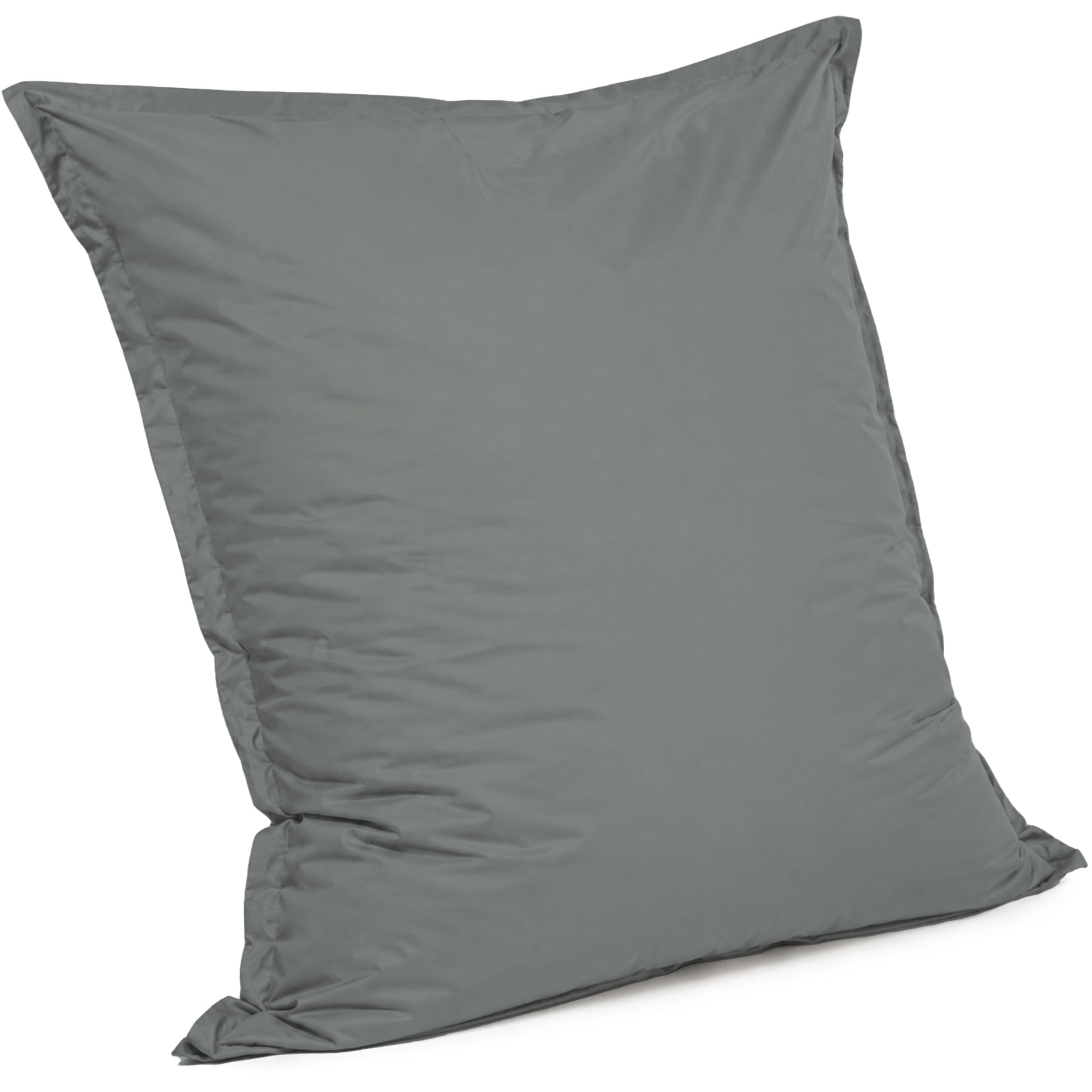 bananair Pouf da Esterno Impermeabile XXL, 120 x 160 cm, Grigio scuro | Anti-UV, Sfoderabile, Impermeabile, Versatile
