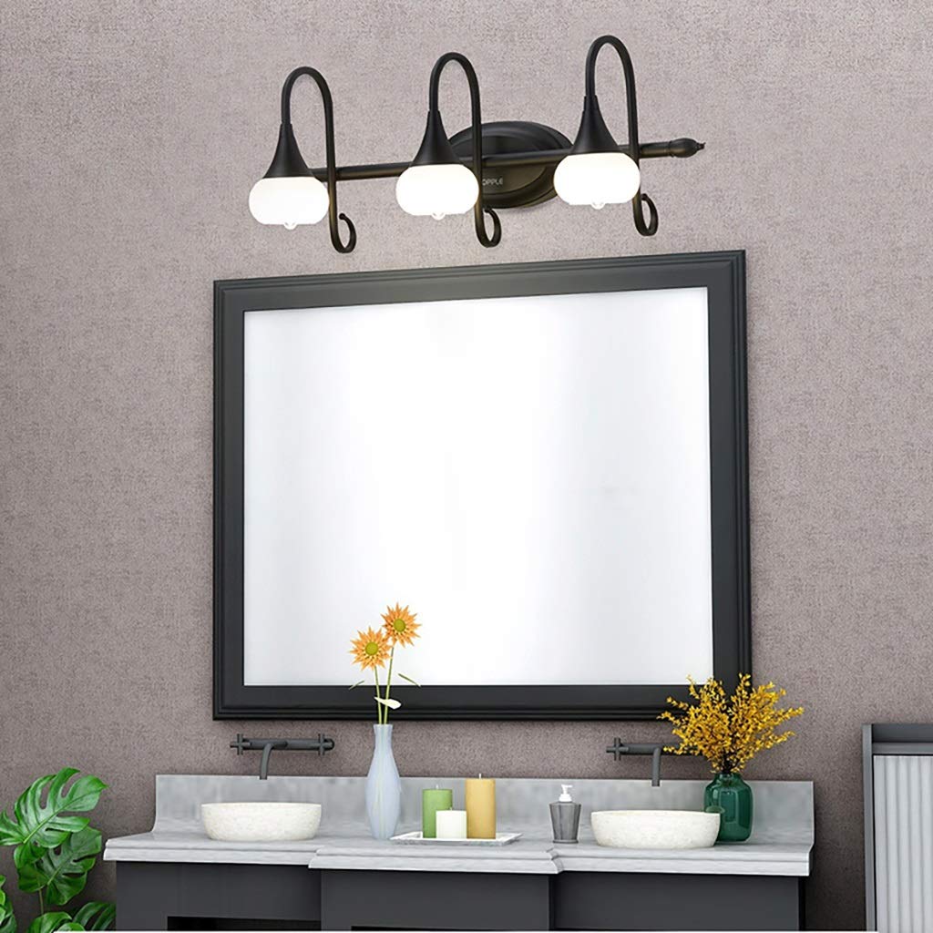 Luz sobre espejo para baño Espejo iluminado clasificado con efecto de iluminación de luz natural para Vanity Bathroom Wall(B)