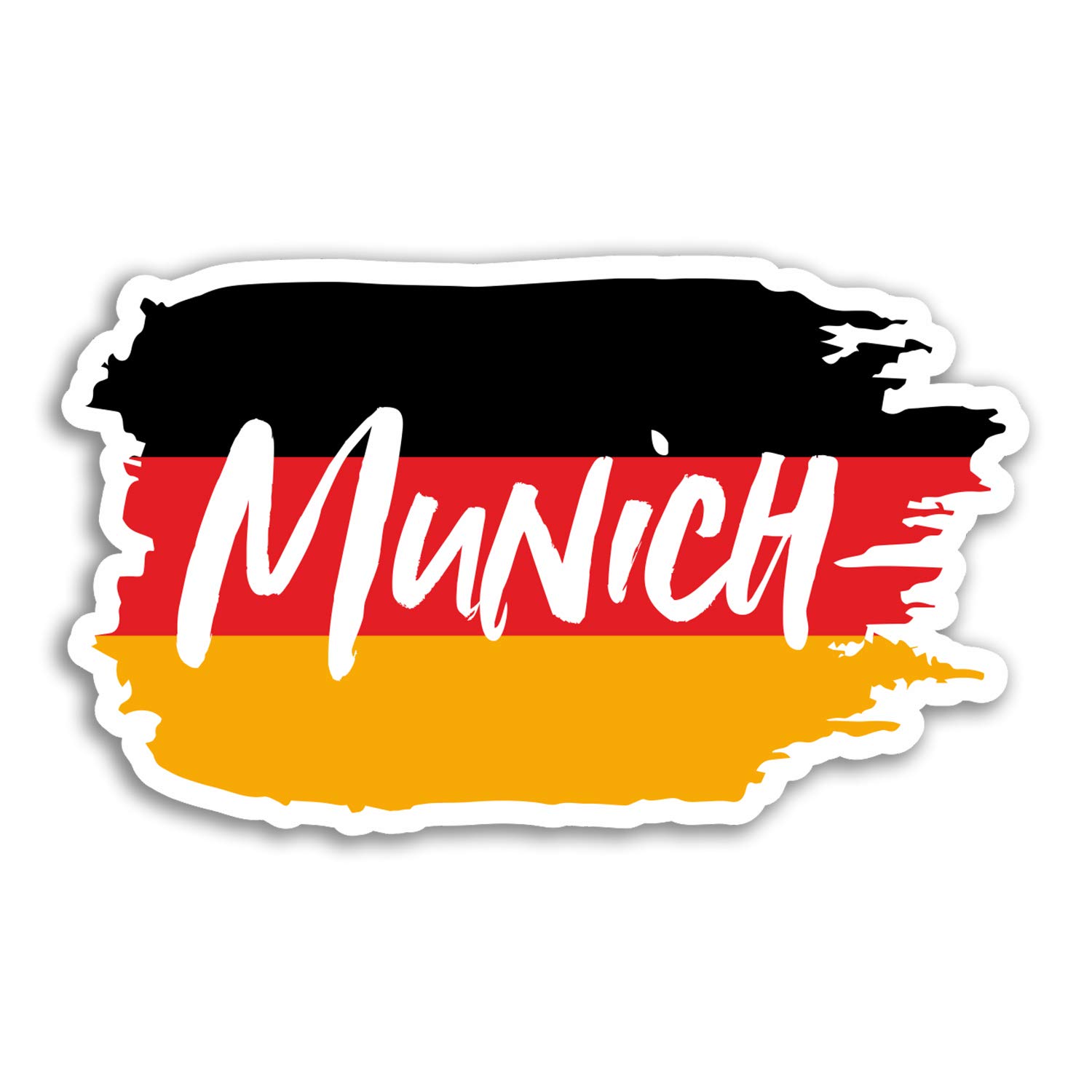 2 x 10cm Munich Vinyl Stickers - Germany Flag Fun Sticker Laptop Luggage #18325 (10cm Wide)