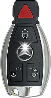 RemoteOverstock CASE Shell (4 Buttons) Repair KIT Compatible with Mercedes Benz Remote Key Fob Remote Shell 2006-2020 C E S M CLS CLK G Class Smart - FCC ID: IYZ-3312 IYZDC07 IYZDC12 2061YF103
