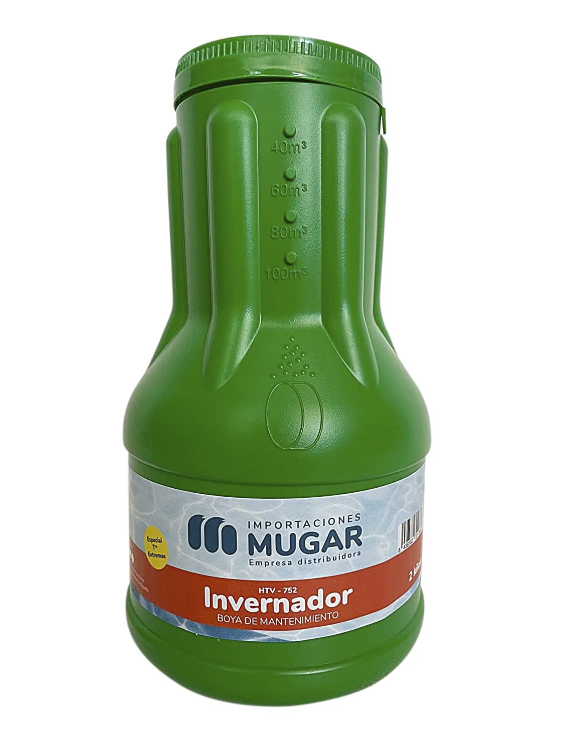 MUGAR-HTV-752 DOSIFICADOR INVERNADA 2 KGS para Invernaje y Mantenimiento de Piscinas. Boya Invernador de Mantenimiento de 2kg para Mantenimiento de Invierno.
