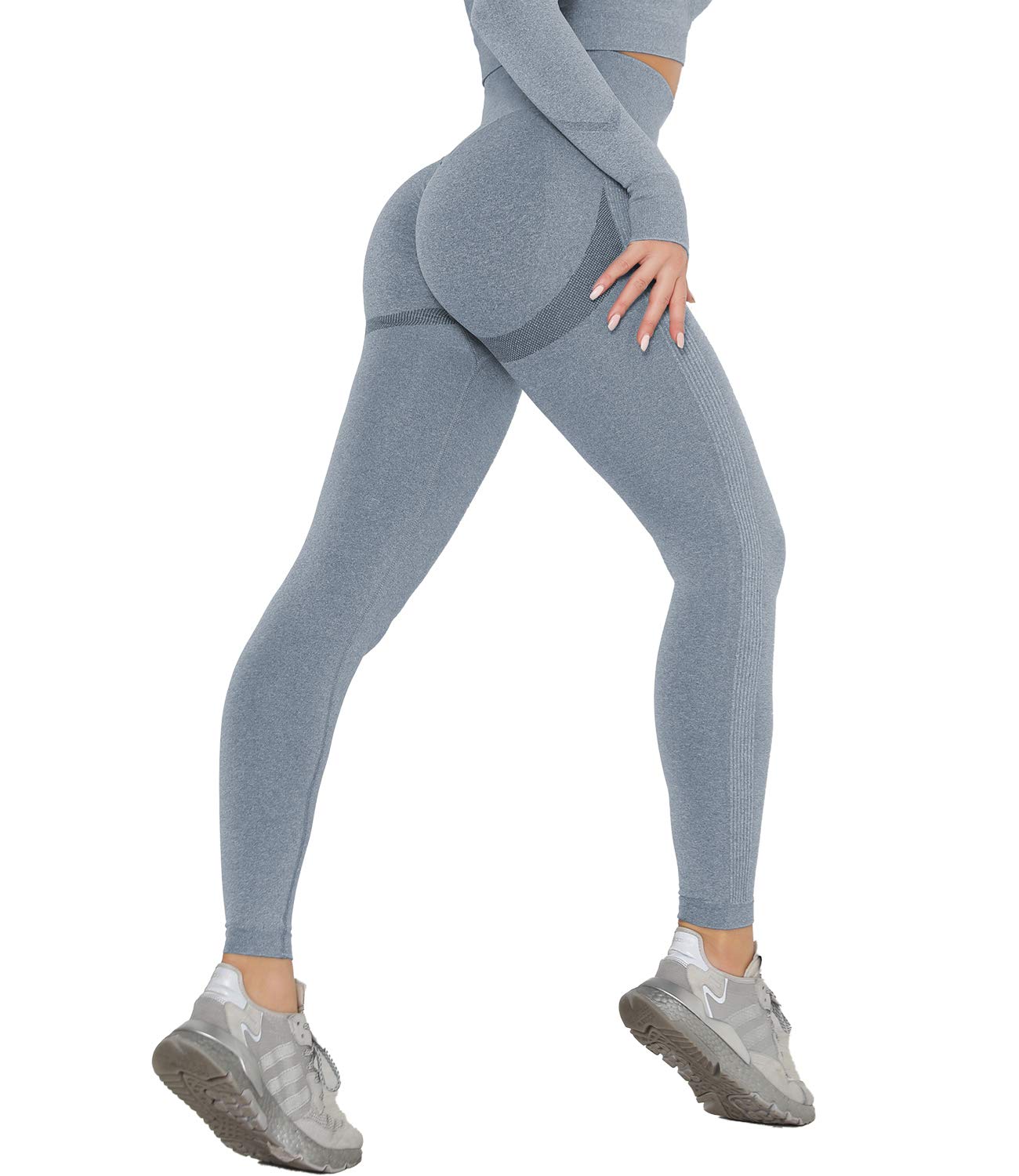 DUROFIT Leggins Donna Push up Leggings Sportivi Vita Alta Anticellulite Pantaloni Palestra per Fitness Yoga Pant