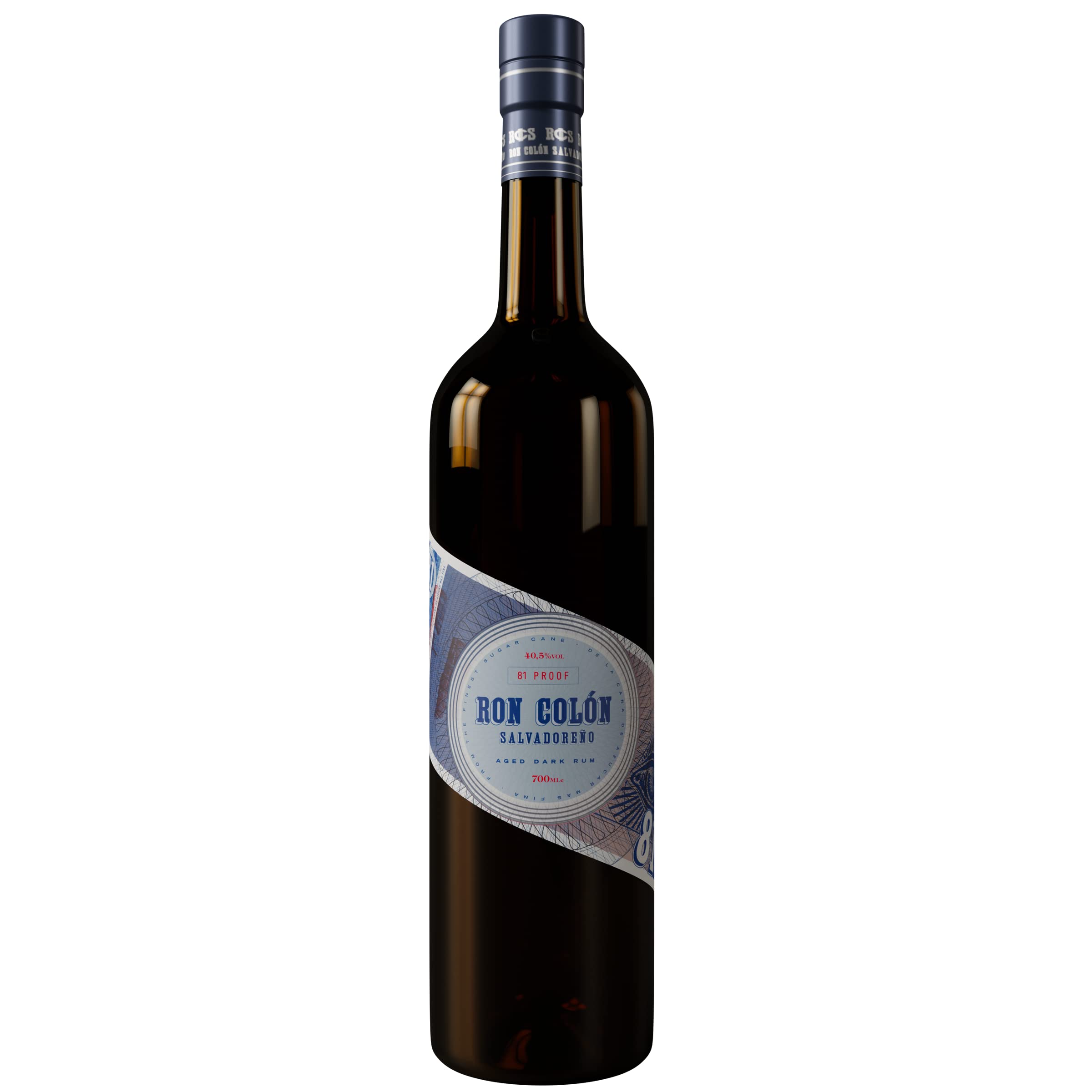 Ron Colón Salvadoreño Rum 70cl, 40.5% ABV, Jamaican & Salvadoran Dark Aged Rum Blend