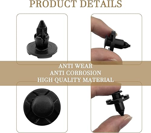 Miniatura 4 de 20 unids Fender Trim Panel Parachoques Retenedor Nylon Sustituye Nissan OEM 01553-09321 Compatible con MR328954