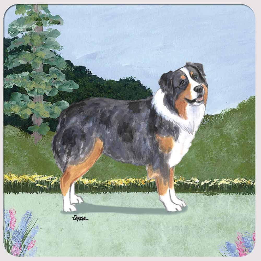 Zeppa StudiosAustralian Shepherd Coasters - Set of 4