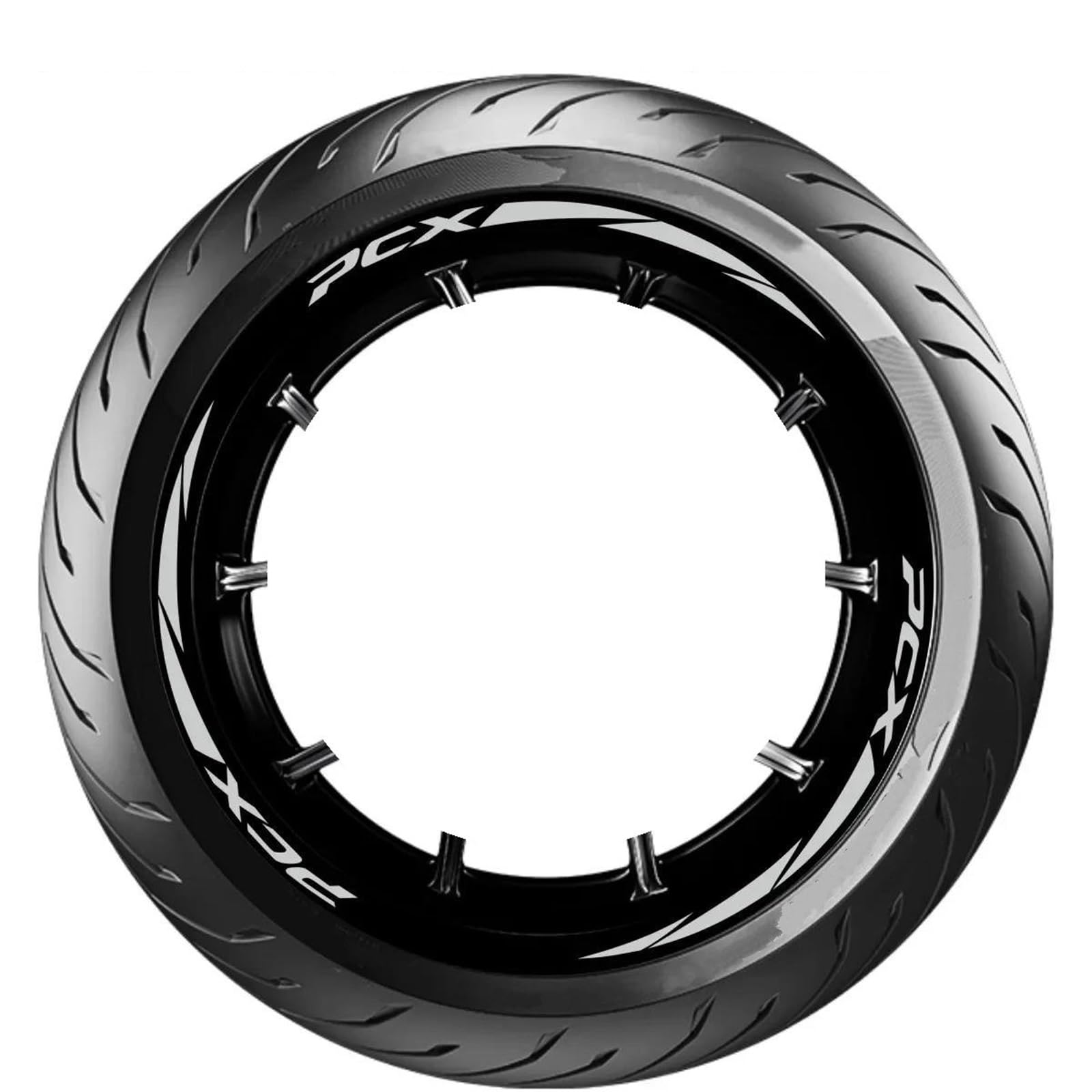 Wheel Stickers Motorcycle Wheel Sticker for PCX 125 150 160 PCX125 PCX150 PCX160 Decals Reflective Stripe Tape Decal Rim Reflective Decal