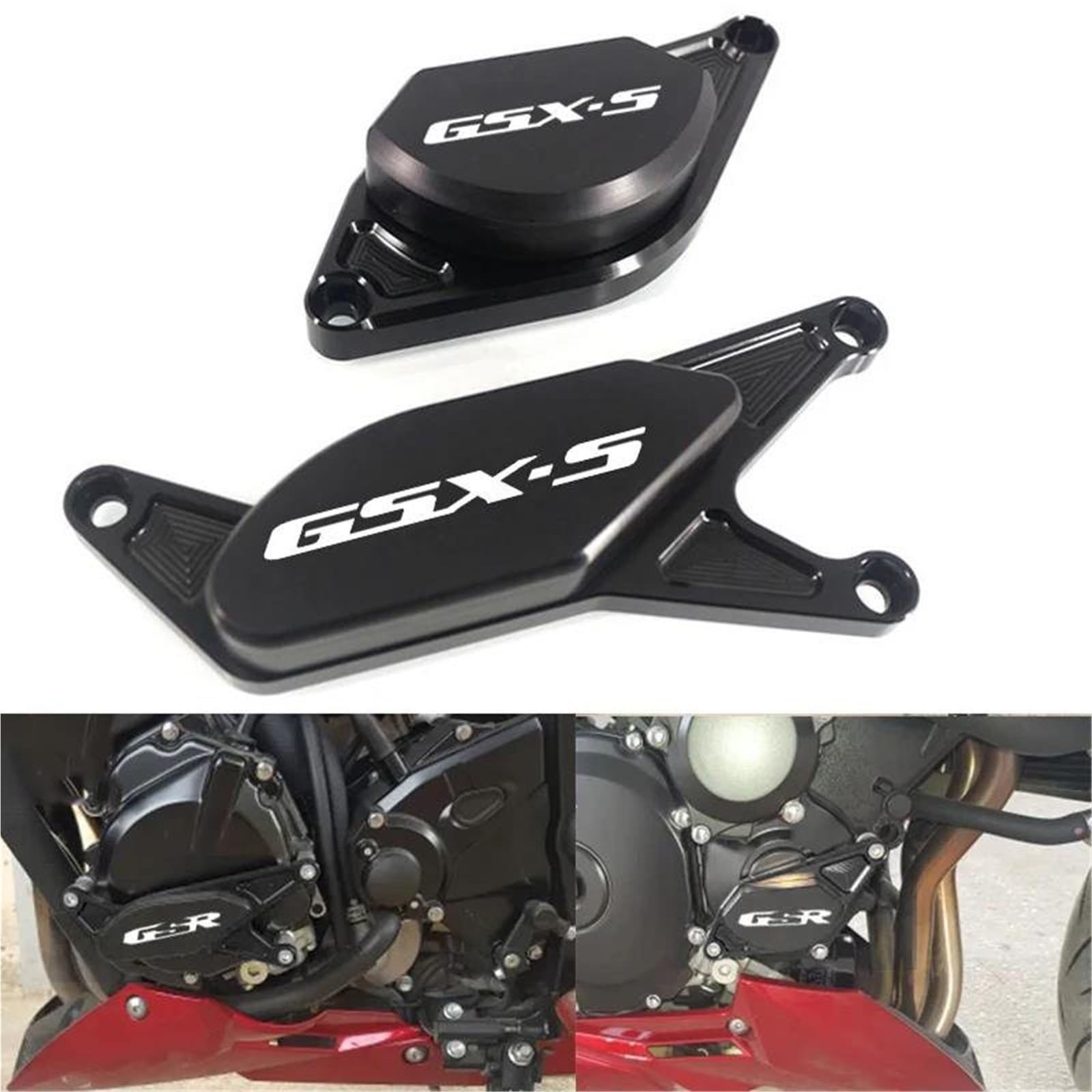 Motorrad-Rahmengleiter, Sturzpads, Motorschutz, Statorgehäuseschutz Für Suzuki GSXS1000 GSX-S1000 GSXS 1000 750 GSXS750 Sturzschutz Sturzpads(ROT)