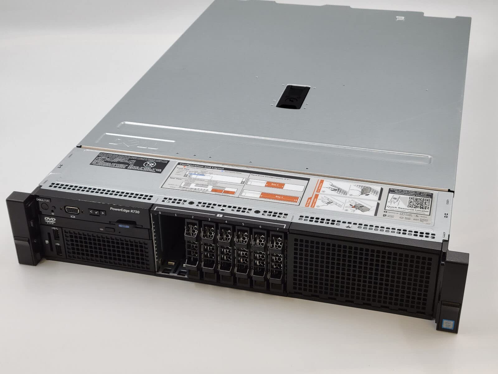 Dell PowerEdge R730 2X E5-2697V4 2.3Ghz 36-Cores 8xSFF Bay 64GB RAM H730P X520-I350 2x750W (Renewed)