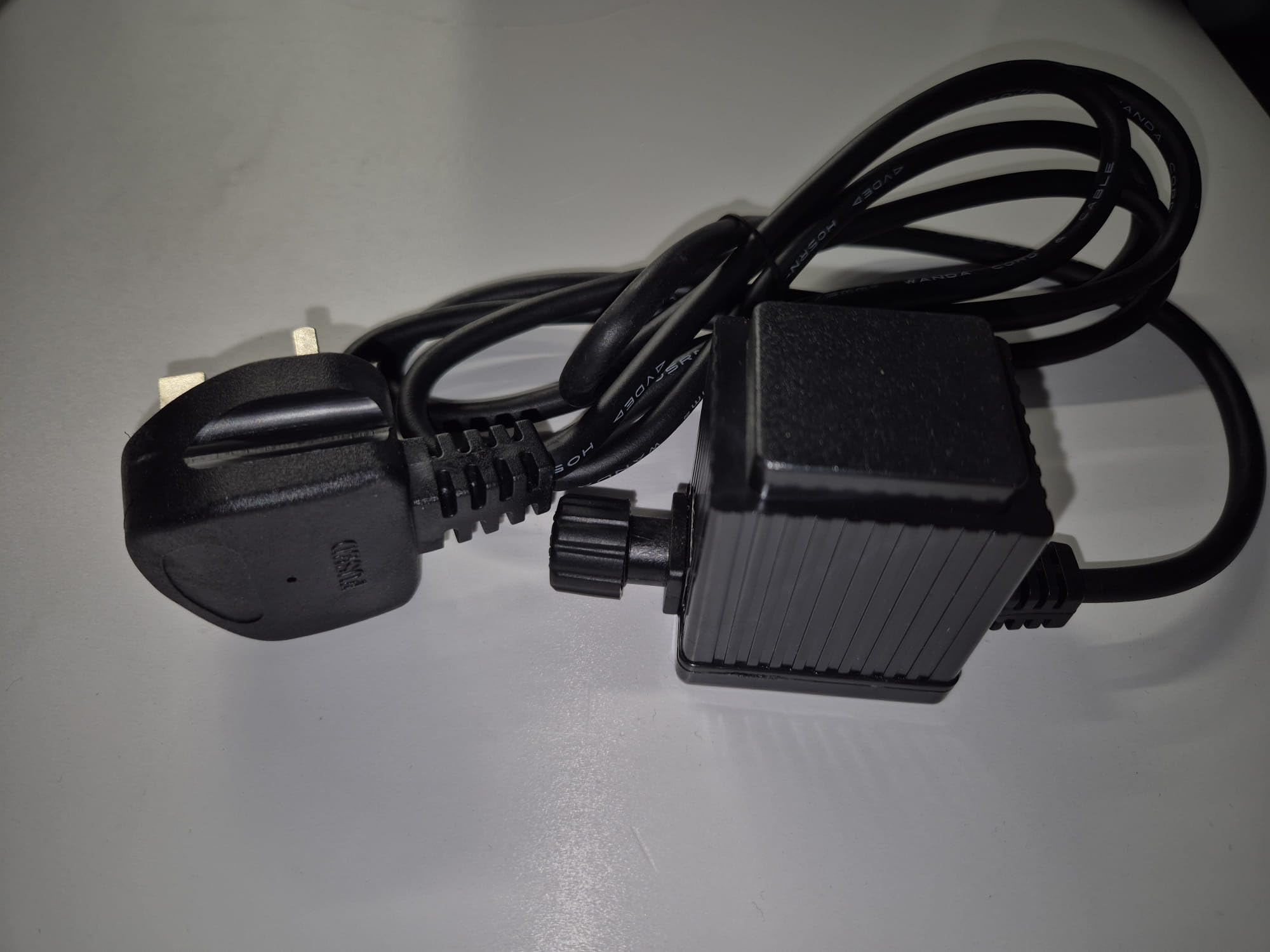 Outdoor Lighting or Water Feature Transformer 6V 12V with 2 metre cable and plug IP64