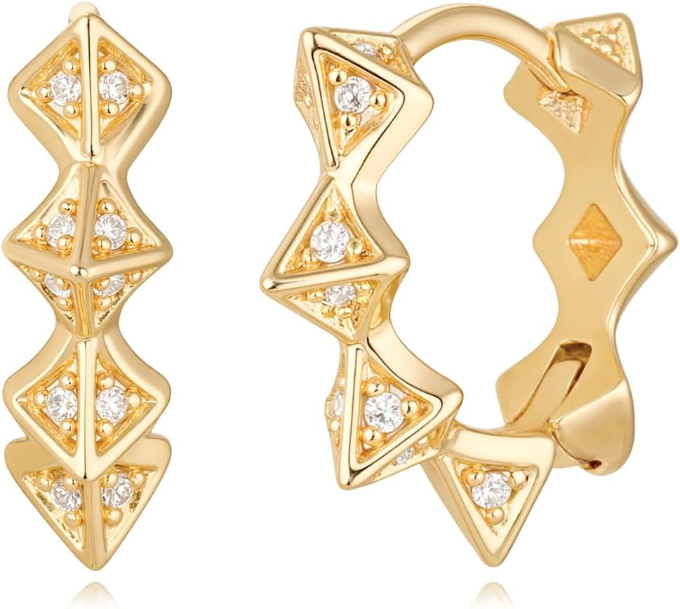 MYEARS Women Earrings Gold Huggie Hoop 14K Small Simple Hypoallergenic Everyday Jewelry