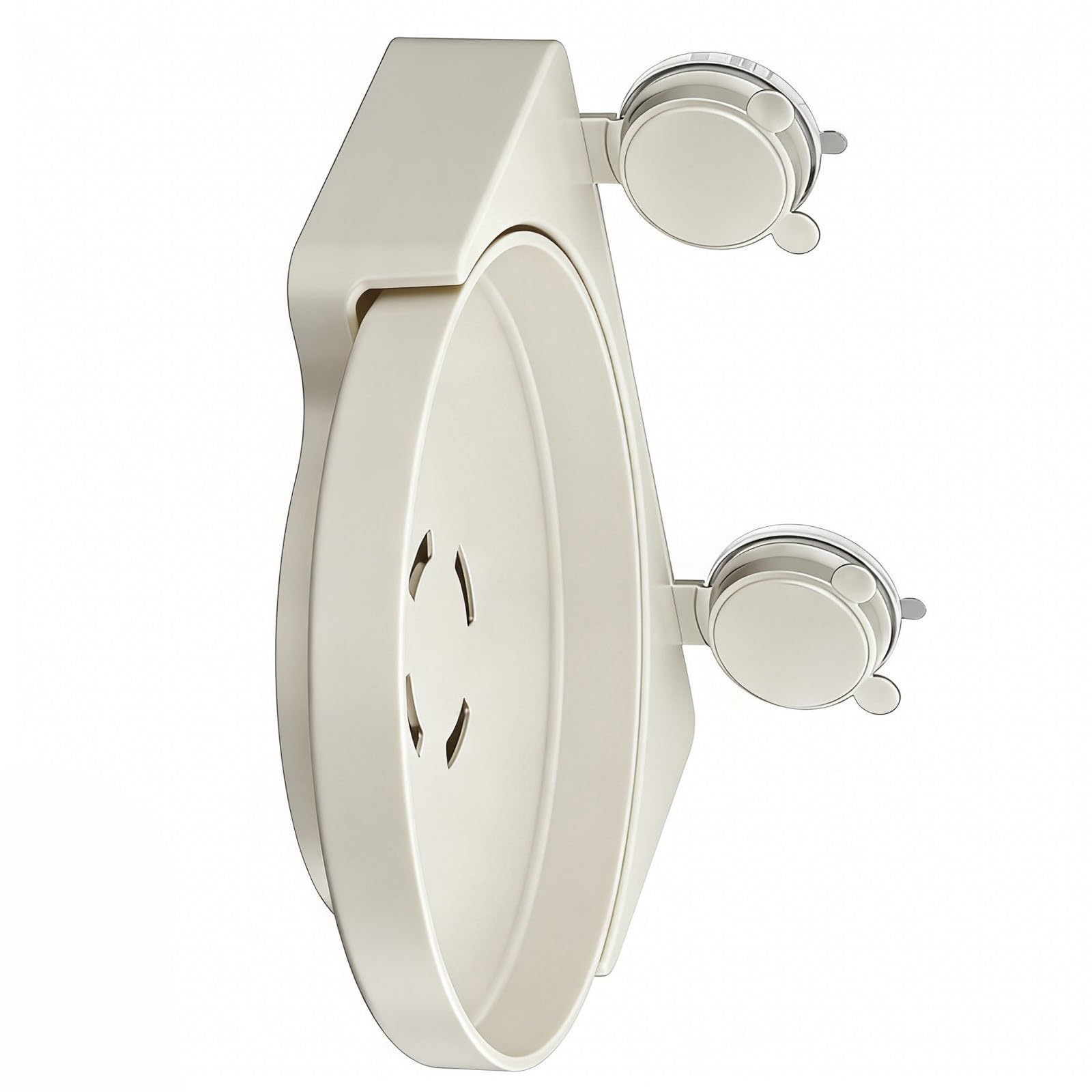 SHINLHUA 360 Degree Rotating Shelf with Suction Cups for Efficient Wall Mounting on Smooth Surfaces Like Glass and Tiles Efficient Wall Organizers