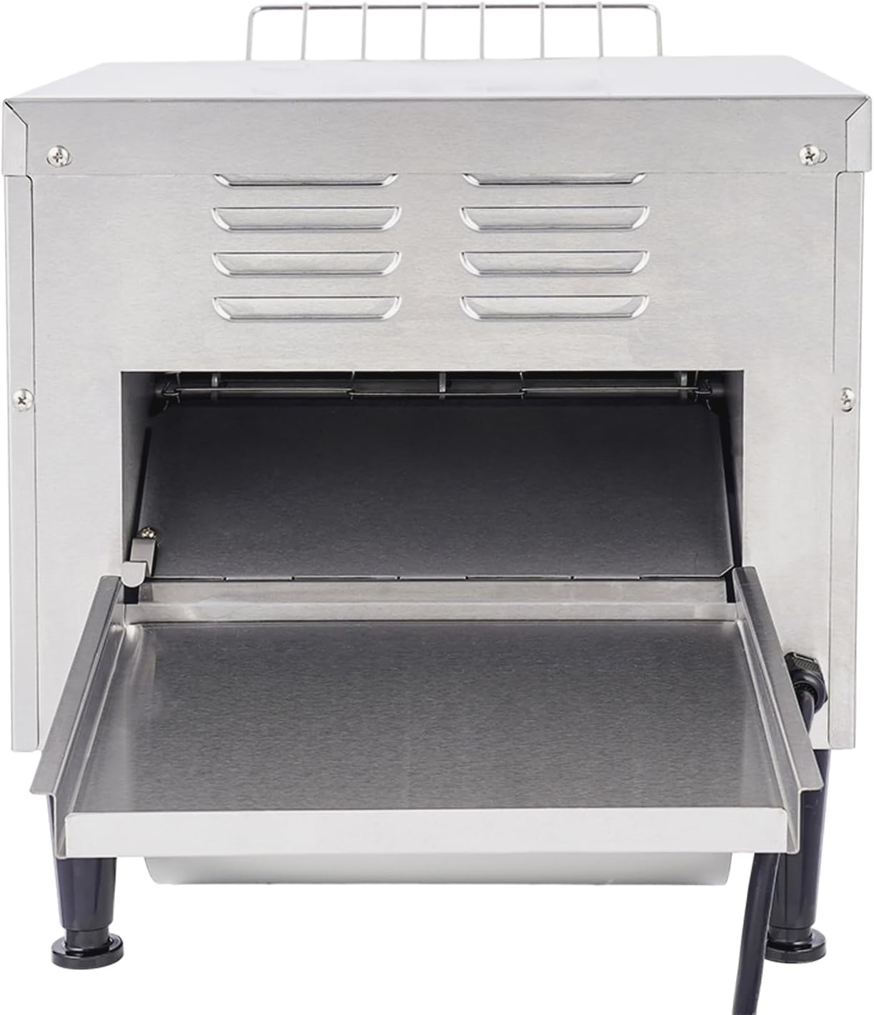 Heavy-Duty Electric Conveyor Toaster Oven - Stainless Steel Commercial Toaster for Bagels, Burgers, Buns & Bread - High Capacity (300 Slices/Hour)