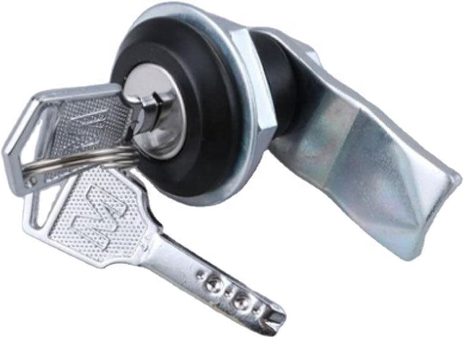 Stainless Mailbox Power Hidden Cam Lock Quarter Turn Locks Keys 1Pcs