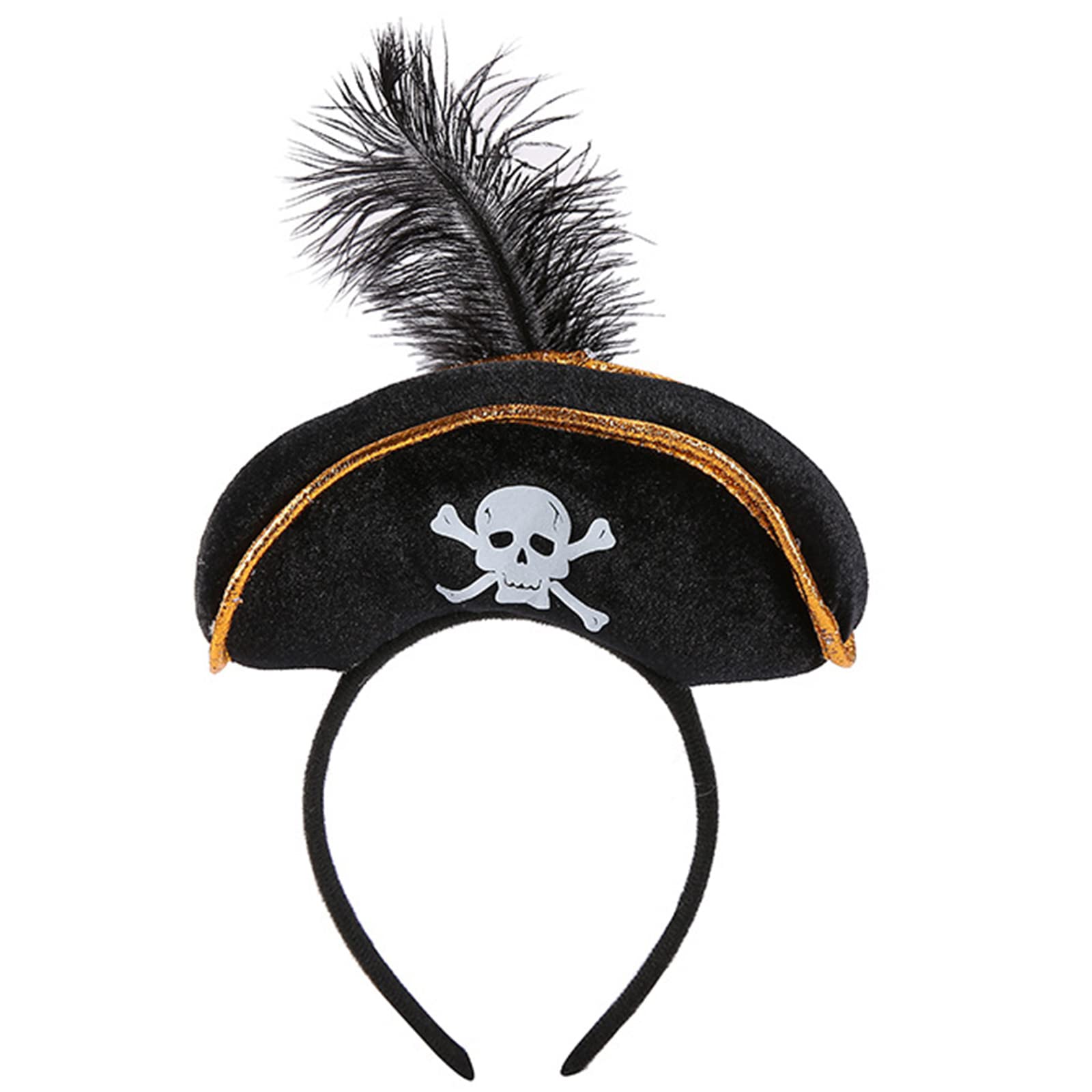 Fentency Halloween Pirate Headband Pirate Hat Headband Hairband Headband Halloween Tiaras And Crowns